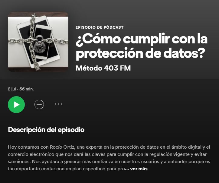 podcast cómo cumplir con la protección de datos