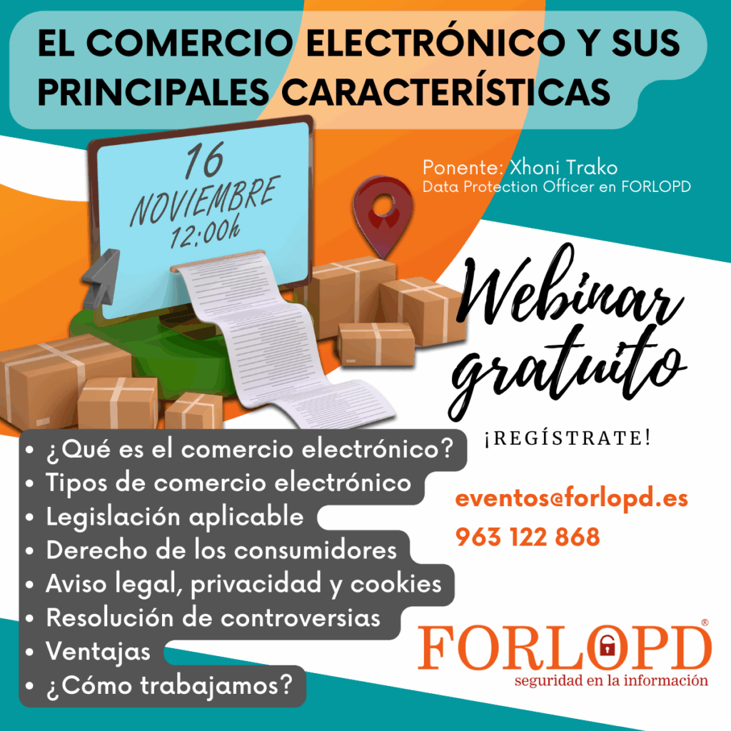 Invitación a webinar comercio electrónico