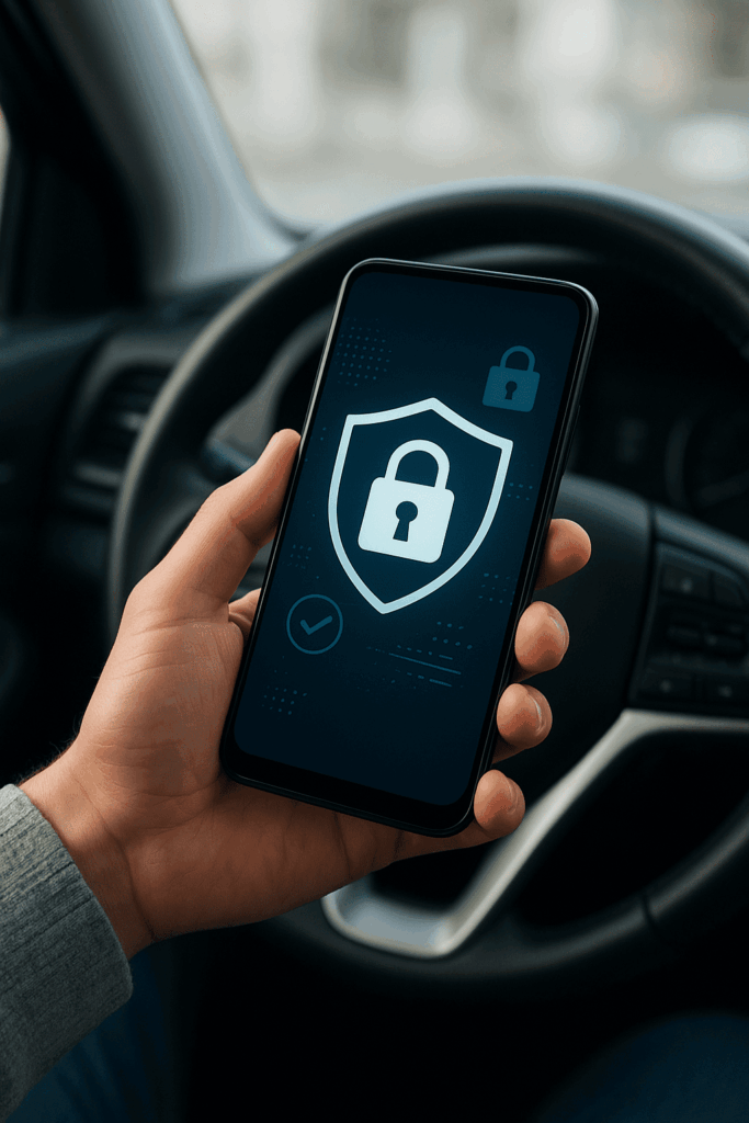 seguridad apertura de coches aplicación