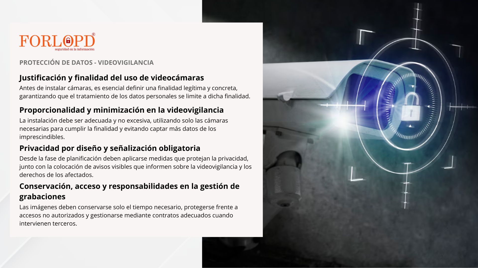 videocámaras de vigilancia