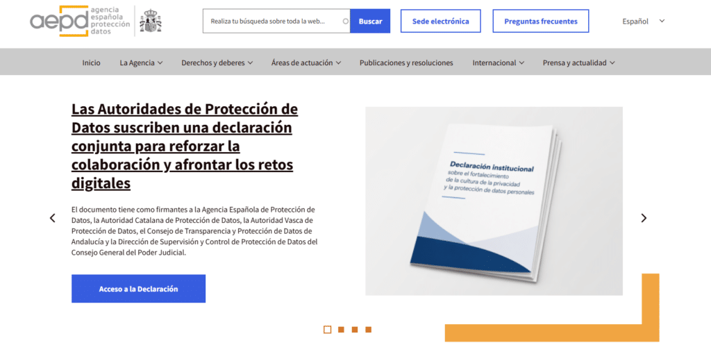 protección de datos AEPD
